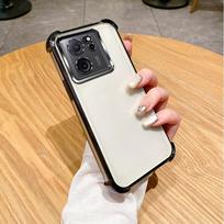 For Xiaomi 13T Pro Case Xiaomi 13T Phone Case Redmi K60Ultra Four Corners Thickening Shookproof Plating Silicone Soft back cover For Xiaomi 13T white