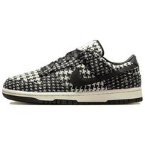 Nike x Harris Tweed Dunk Abrasion Resistant Low top Skateboard Shoes Women's Black White Asian Version HQ5036-901 38.5 black