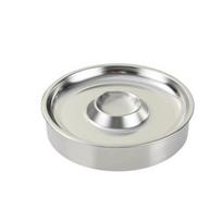 Stainless Steel Seafood Sushi Tray Round Dumpling Plate Appetizer Serving Platter  Food Serving Matte Style white