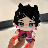 10Cm Valorant Cloveclearlove Plushie Cute Clove Plush Toys Collectible Figure Backpack Decorative Pendant Doll Gifts black