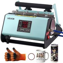VEVOR Tumbler Heat Press Machine, Max 887 mL Mug Press, Fast and Even Heating, with Tape and Gloves, Easy Temp and Time Setting