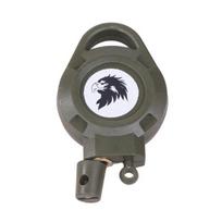 Keychain with Wear-Resistant Cable High-Strength Spring Retractable Hand Strap Key Organizer Retractable Key Chain armijos žalia spalva
