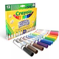 Crayola: nuplaunamų, buko galiuko flomasterių rinkinys – 12 vnt.