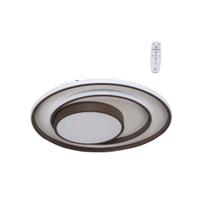 Šviestuvas lubų CristalRecord Elba 28-126-10-100, LED, 3000 - 5500 °K, 1 x 92 W, balta sp. / ruda sp., 55 x 55 cm