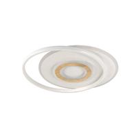 Šviestuvas lubų CristalRecord Naos Nature 27-672-11-116, LED, 3000 - 6500 °K, 1 x 75 W, balta sp./medienos sp. / balta sp., 48 x 48 cm