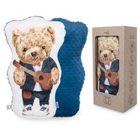 Kūdikių pagalvė Ceba Baby Fluffy Puffy Joe W-852-132-682, 50 x 24 cm, mėlyna sp./balta sp.