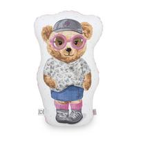 Kūdikių pagalvė Ceba Baby Fluffy Puffy Lea W-852-132-684, 50 x 24 cm, mėlyna sp./ruda sp./balta sp.