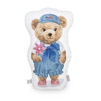 Kūdikių pagalvė Ceba Baby Fluffy Puffy Lizzy W-852-132-685, 50 x 24 cm, mėlyna sp./ruda sp./balta sp.