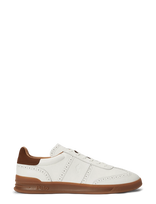Polo Ralph Lauren - Heritage Aera Leather Brogue Sneaker - Žemakulniai sportbačiai - Balta