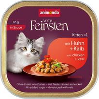 Animonda Vom Feinsten Kitten in Sauce Chicken and veal - wet cat food - 85g