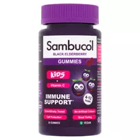 Sambucol , Kids, Black Elderberry  AND  Vitamin C, Support The Immune System, Gummies, 30 pcs