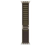 APPLE 49mm Dark Olive Alpine Loop - Small - Natural Titanium Finish