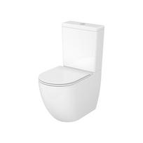 Unitazo komplektas CERSANIT DORADO PRO OVAL, su lėtai nusileidžiančiu dangčiu, 3/6 l