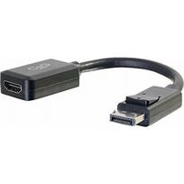 Adapter AV C2G C2G 8in DisplayPort to HDMI Adapter - DP to HDMI Adapter - 1080p - Black - M/F - Videoadapter - DisplayPort mannlich zu HDMI weiblich - 20.3 cm - abgeschirmt - Schwarz | 54322 | 757120543220