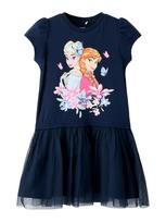 NAME IT Suknelė 'NMFMemma Frozen' tamsiai mėlyna jūros spalva / šviesiai mėlyna / ruda (konjako) / šviesiai rožinė