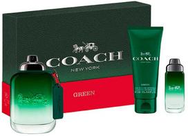 Coach Set Green Eau De Toilette For Men 100 ml + Green Eau De Toilette For Men 15 ml + Green Shower Gel Body All Skin Types 100 ml For Men | 3386460147378 | 3386460147378