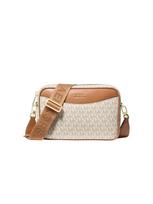 MICHAEL Michael Kors Rankinė su ilgu dirželiu 'Michael Kors Sac Bandoulière Bev Grand Est-Ouest Beige' smėlio spalva