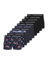 JACK & JONES Boxer trumpikės 'JACLAMINE' tamsiai mėlyna / azuro spalva / rusvai pilka / juoda