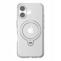 TORRAS Ostand Spin dėklas iPhone 16 Plus telefonui su žiedu ir stovu, skaidrus