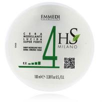 HS MILANO Shiny Modelling Wax ypač stiprios fiksacijos vaškas plaukams, 100 ml
