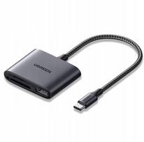 Ugreen CM387 USB-C atminties kortelių skaitytuvas su USB jungtimi