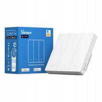 Sonoff M5 Matter Wi-Fi 3 kanalų sieninis jungiklis, 86 × 86 × 41,5 mm