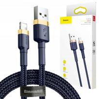 Baseus USB–Lightning laidas, 2 m, 1,5 A, su nailoniniu apvalkalu