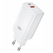 XO CE17 65 W įkroviklis su USB-C ir USB-A jungtimis, 100 × 41 × 29 mm