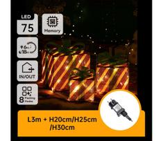 Aigostar- LED lauko kalėdinė dekoracija 3,6W/31/230V 2700K 20/25/30cm IP44 dovanos