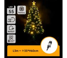Aigostar - LED lauko kalėdinė eglutė LED/3,6W/230V 60 cm IP44 šiltai balta