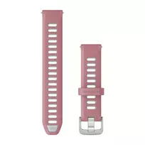 Garmin greitai atsegama 18mm baltai rožinė silikoninė apyrankė