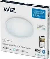 „WiZ SuperSlim“ lubinis šviestuvas, apvalus, baltas, 14 W, reguliuojama balta šviesa, „Wi-Fi“