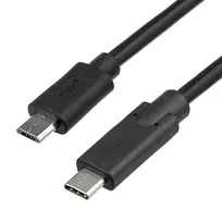 Akyga AK-USB-16 USB kabelis 1 m USB 2.0 Micro-USB B USB C Juoda