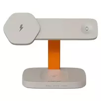 Wireless charger Canyon WCS-310 3in1, LightGrey/Orange
