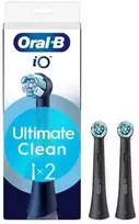 Oral-B iO Ultimate Clean Black -vaihtoharjat, musta, 2 kpl