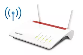 Maršrutizatorius FRITZ 6890 LTE, Gigabit Ethernet, dviejų juostų (2,4 GHz / 5 GHz), 4G, juoda, raudona, balta