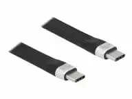 "Delock USB 10Gbps FPC Flachbandkabel USB Type-C™ zu USB Type-C™ 13,5 cm PD 3 A E-Marker"