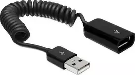 „Delock USB 2.0-A kištukas / lizdas spiralės formos prailginimo kabelis“