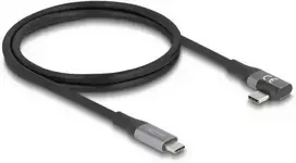 „USB 40Gbps kabelis su kairės / dešinės pusės kampu, USB PD 3.1, išplėstinis galios diapazonas 240 W, 1 m“