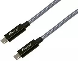 „Equip USB-C 3.2–C Gen 2x2 PD 240 W kabelis, 1,00 m, juodos spalvos“