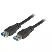 „EFB USB 3.0 prailginimo kabelis A-A, St-Bu, 1,8 m, juodas, „Premium“
