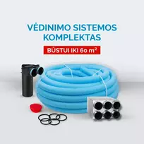 Vėdinimo sistemos komplektas būstui iki 60 m²