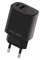 Charger 30W USB-C + USB-A black