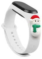 Xiaomi Mi Band 5/6 White Xmas Snowman 1