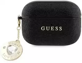 GUAP2PGEHCDK Fixed Glitter Heart Diamond Charm Case AirPods 2 Black