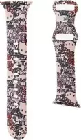 Silicone Tags Graffiti Strap Apple Watch 38/40/41mm Pink