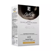 BioNike, Shine On, Permanent Hair Dye, 4.3 Golden Brown, 145 ml