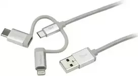 LIGHTNING CABLE 1M USB-C|MICRO-B|USB-A
