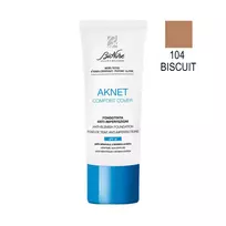 BioNike, Comfort Cover, Matte & Covering, Liquid Foundation, 104, Biscuit, SPF 30, 30 ml