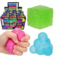 Antistresinis žaislas SQUISH & SQUEEZE SUGAR, 55x55x55mm, įvairių sp.